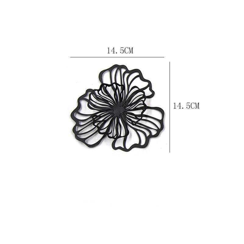 Iron wall decoration with multi-color double-layer floral wall hanging metal hollow wall decoration Wall hanging_voghion.com