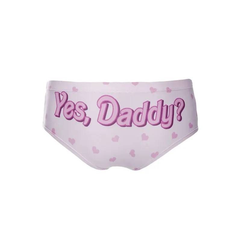 CRAZYLIFE DeanFire Kawaii 3D Panties Women Underwear Yes Daddy Hearts Funny Print Lovely Push Up Briefs Lingerie Thong for Female_voghion.com