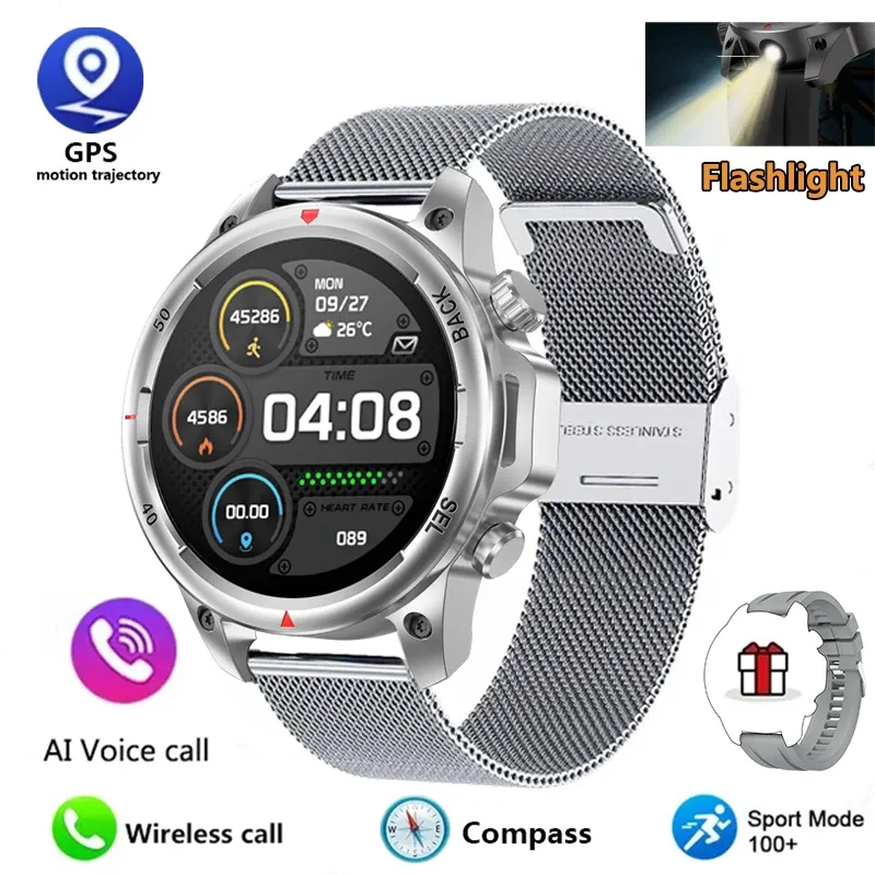 2024 New Outdoor Military DK68 Men Smart Watch NFC Access Control Unlock Bluetooth Wireless Call Health Sports Women Smartwatch_voghion.com