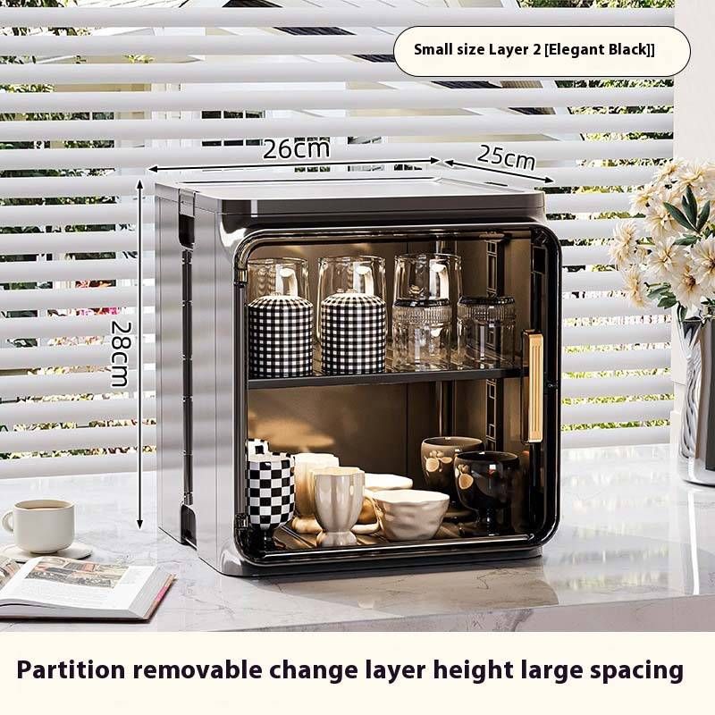 Family Organizer​​ Dustproof Cup Storage Rack Desktop Tea Coffee Mug Holder With Drying Function For Cups Glasses And Mugs_voghion.com
