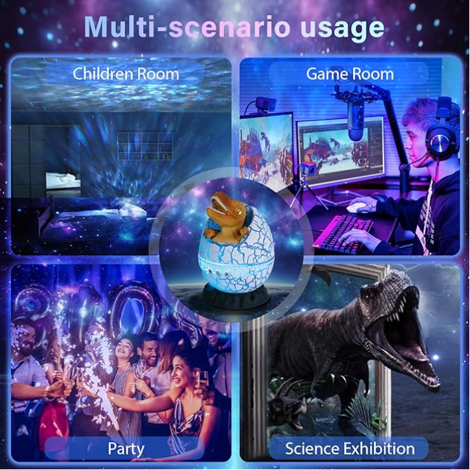 Star Projector Galaxy Projector Night Light - Bluetooth Speaker, White Noise Sleep, Nebula, Sky Light Projector With Remote, Timer Function_voghion.com