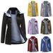 Women's Clothing new autumn and winter detachable hood windbreaker women women's clothing large size women's jacket raincoat_voghion.com
