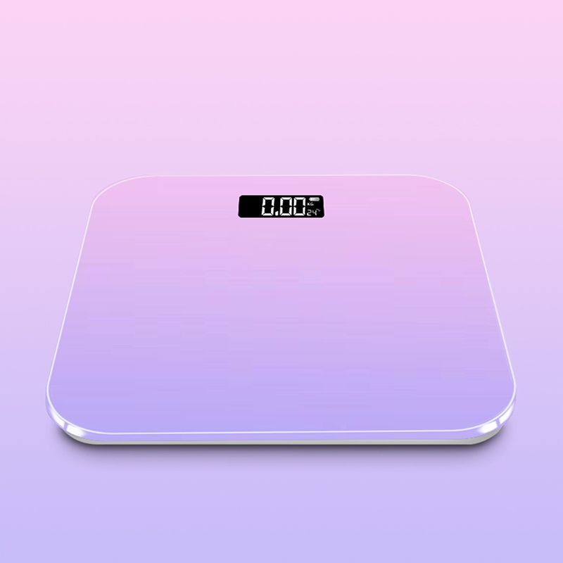 New Gradient Home Smart Electronic LCD Display Rechargeable Bluetooth Fat Body Scale Professional Weighing Weight Loss_voghion.com