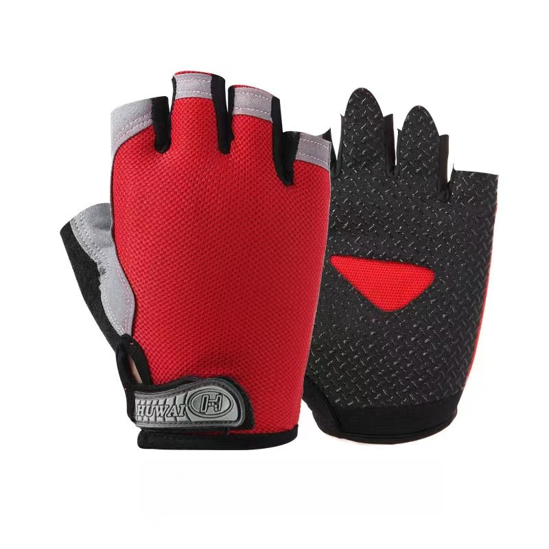Fashionable new half finger sports gloves for outdoor hiking, cycling, fitness, thin cycling, anti slip, breathable_voghion.com