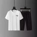 Men's Clothing Summer Youth Plus Size Men's Sports Short Sleeved Shorts With A Set Of T Shirts_voghion.com