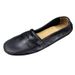 Slip-on Genuine Leather Made Korean Summer Leisure Breathable Loafers_voghion.com