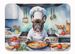 French Bulldog The Chef Memory Foam Kitchen Mat Machine Washable Anti-Fatigue Mat Cushion Comfort Bath Mat Or Kitchen Rug_voghion.com
