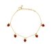 Trendy INS Colorful Cherry Peach Tropical Fruit Anklet For Women_voghion.com
