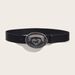 New Trendy Black Personalized Punk Style Letter Button Casual Belt_voghion.com