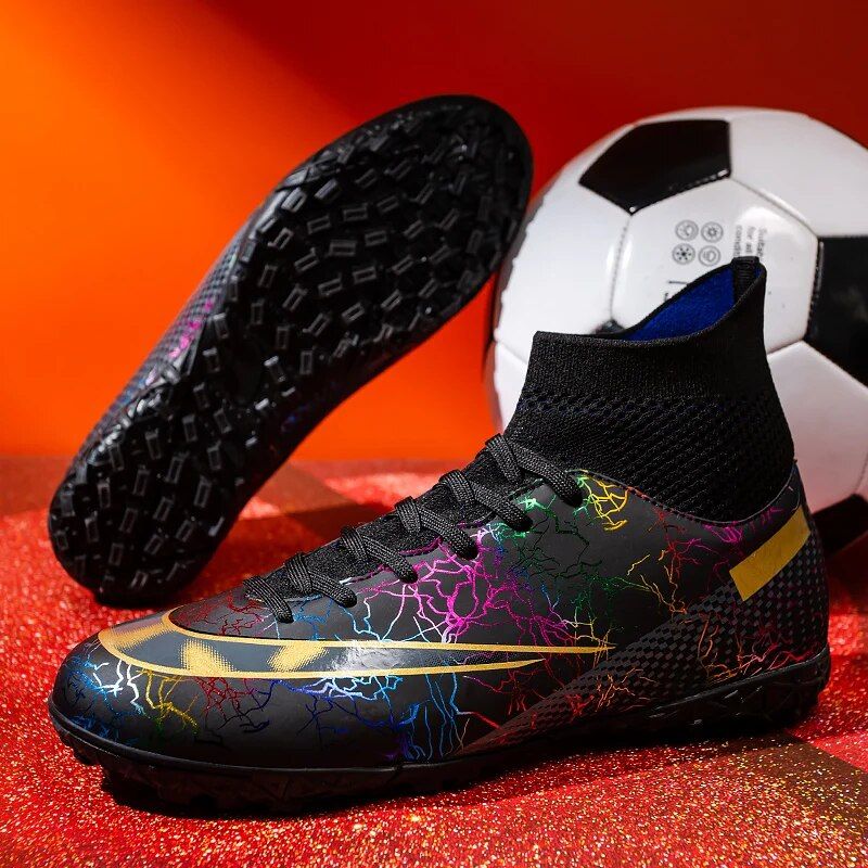 Men's Football Outdoor Training Sports Shoes Professional Grass Cleats Ultralight Ankle Non-Slip Unisex Match_voghion.com