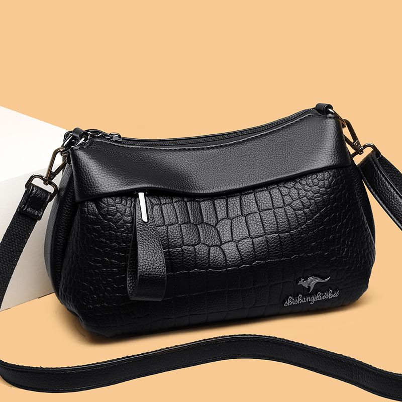 Borsa a tracolla in morbida pelle di grande capacità, stile nuovo da donna, per mamma_voghion.com