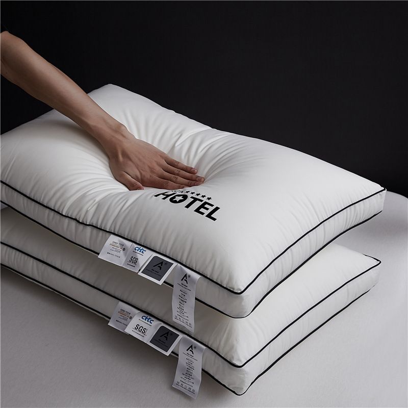 Ergonomic Cotton Pillow For Neck Support - Anti-Bacterial & Hypoallergenic_voghion.com