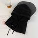 Winter Knitted For Women Korean Style Trendy Brand Multi-color High-end Atmosphere Set Braided Balaclava Hat_voghion.com