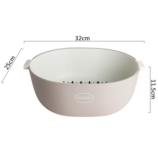 Scolapasta in PP per uso alimentare, cestello per il lavaggio di frutta e verdura, scolapasta, utensili da cucina_voghion.com