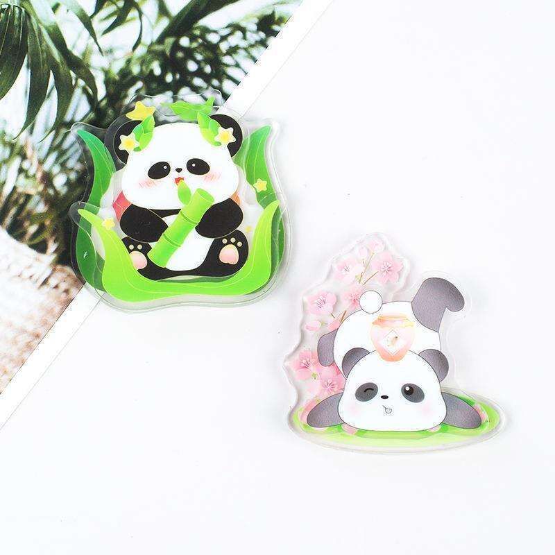 Cute Panda Refrigerator Creative Double Layer Removable Souvenir Decoration Magnetic Sticker_voghion.com