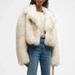 "Oversized Faux Fox Fur Coat – Stylish Cropped Jacket With Notched Lapel & 3D Embellishments (XS-2XL)"_voghion.com