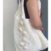 Borsa in tela con pizzo beige di classe, consiglio di Popping_voghion.com