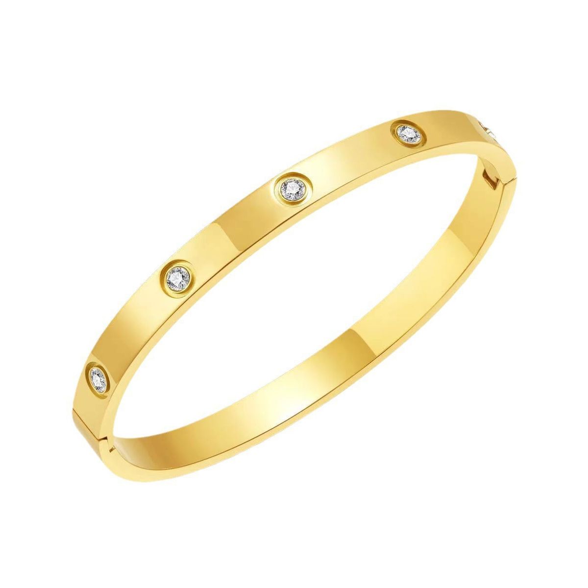 Fuld diamant mode simpel temperament armbånd Internet berømthed åben armbånd_voghion.com