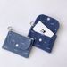 Korean Style INS New Denim Fabric Bus Meal Card Pendant Coin Key ID Holder Clutch Small Bag_voghion.com