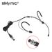 iiiMymic Microfono professionale per cuffie nero 3 pin XLR TA3F Microfono con gancio per l'orecchio doppio per AKG Samson Wireless_voghion.com