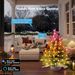 Smart Mini Christmas Tree, 22.8in DIY Smart-Lit Tabletop Tree With 75 LED RGB Lights, App/Voice Control 159+ Scenes Mini Xmas Tree USB C Music Small T_voghion.com