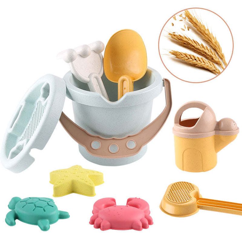 Children's Wheat Straw Thickened Seaside Beach Toy Sets_voghion.com