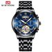 VA VA VOOM Stainless Steel Tourbillon Non Automatic Mechanical Multifunctional Business Watch Luminous Waterproof Watch Male_voghion.com