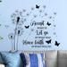 Löwenzahn Schmetterling inspirierende Beratung Englisch PVC matt CH81588 Wohnzimmer Bett Wandaufkleber_voghion.com