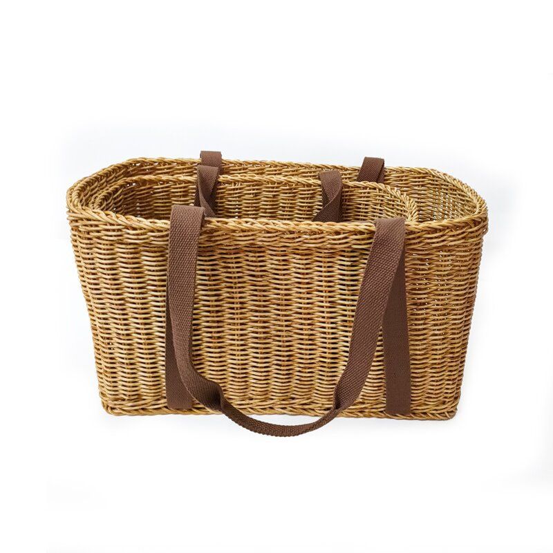 Rattan Woven Cloth Hand Basket Home Shopping Fruit And Vegetable Storage Basket Hand Woven Vegetable Basket_voghion.com