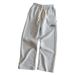 "Unisex Drawstring Wide-Leg Pants – Trendy Sketch Print Joggers With Adjustable Waist (S-4XL, Anti-Bacterial Rayon Blend)"_voghion.com