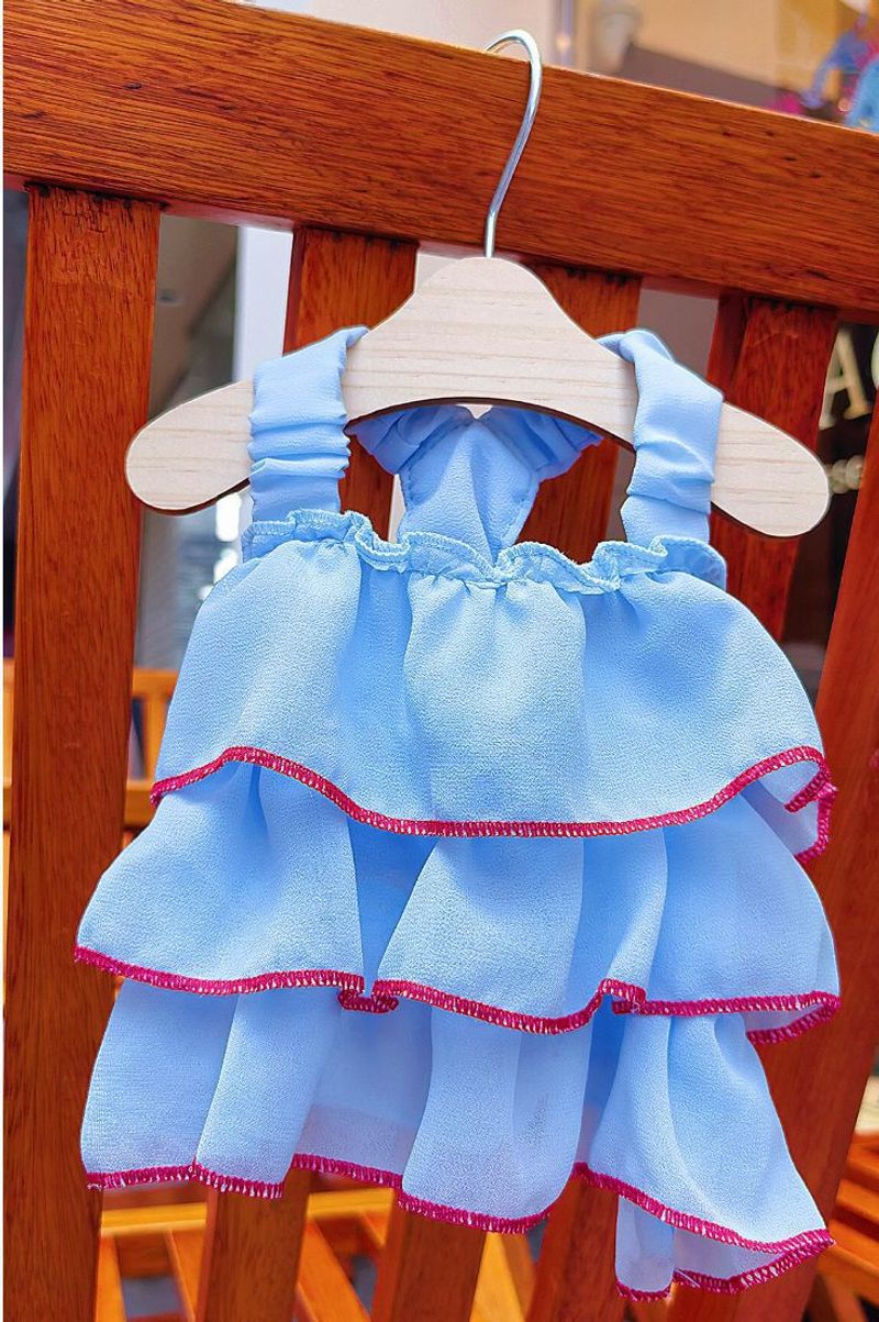 Saia fina de princesa para animais de estimação de verão Teddy Bibear Bomeifadou corgi vestido de gato roupas suprimentos_voghion.com