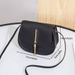 New Golden Tassel Double Layer Semi Circle Solid Color One Shoulder Saddle Bag Fashion Casual Women Small Bag_voghion.com