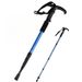 Bâton de randonnée ultra-léger télescopique en alliage d'aluminium, canne multifonctionnelle pour l'extérieur, unisexe, pour le trekking et l'escalade_voghion.com