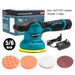 Lucidatrice a batteria da 12 V – Lucidatrice e ceratrice per auto a velocità regolabile per dettagli, lucidatura e levigatura (leggera, ricaricabile, luce LED)_voghion.com