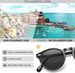 Polarised Sunglasses Men Driving Glasses Round Frame With Leather Case_voghion.com