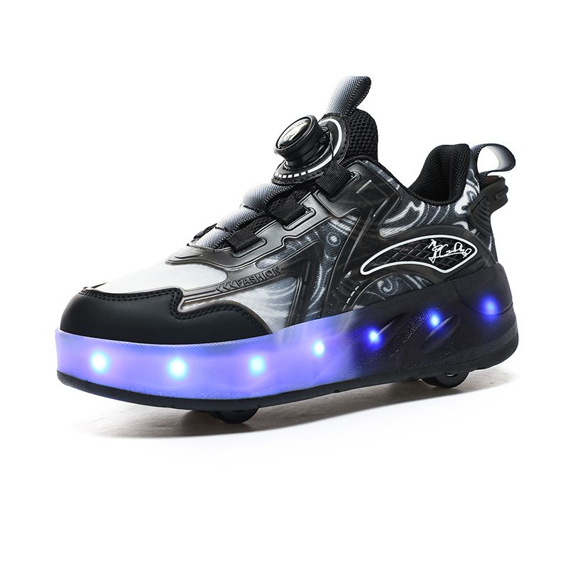 Kids Shoes 2024 Summer Children's Shoes Boys and Girls Can Wear Four-wheeled Running Shoes Youth Children's Light Roller Shoes_voghion.com