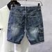 Men's Clothing Denim Shorts Color Men's High End New Style Five Point Pants Men's Summer Thin Youth Casual Shorts_voghion.com
