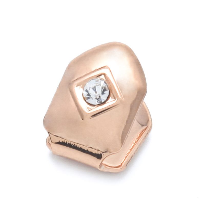Hot Selling Hip Hop Braces Single Diamond Cool Golden Halloween Braces Big Gold Teeth_voghion.com