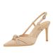 Elegant Satin Bow Pointed-Toe Stiletto Heels For Women - Chic Open Back Dress Shoes For Parties & Special Occasions (Sizes 34-40, Colors Available)_voghion.com