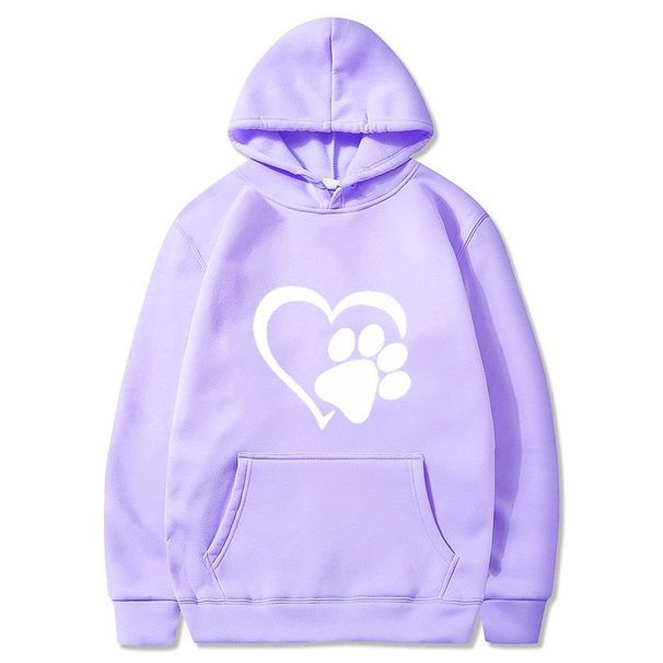 2025 Lente en herfst heren zwarte kattenpoot hart koppel hoodie sweatshirt_voghion.com