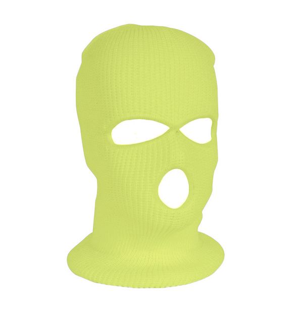 Sports Face Masks Three Hole Wool Knitted Hat Sports Face Mask Winter Mask Winter Warm Headgear Men's Ski Cold Proof Cycling Mask_voghion.com
