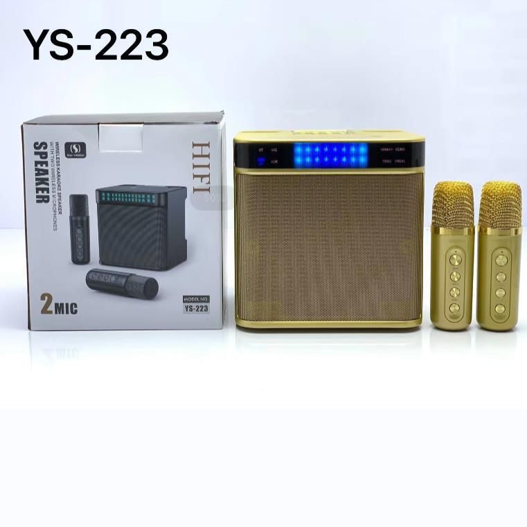 Flashing light portable Bluetooth speaker YS-223 with variable sound and multiple phone connections ￥￥ Dual wireless_voghion.com