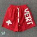 Men's Summer Beach Three Color Red Green Black Men Mesh Sportswear Shorts T221129_voghion.com