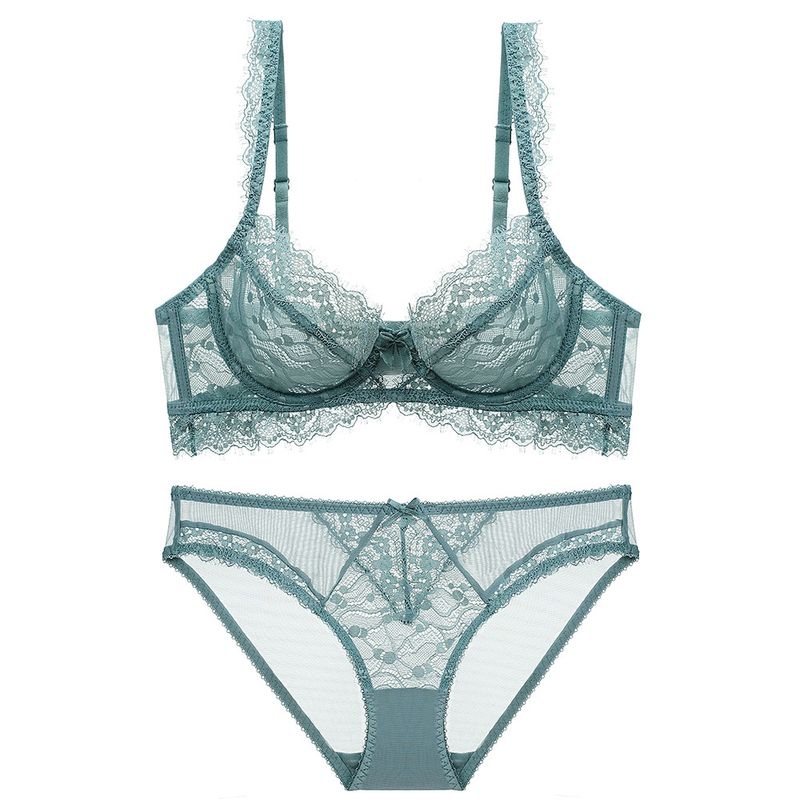 Reggiseno trasparente intimo da donna per seni grandi e piccolo reggiseno in pizzo per donne, set di reggiseni intimi sexy_voghion.com