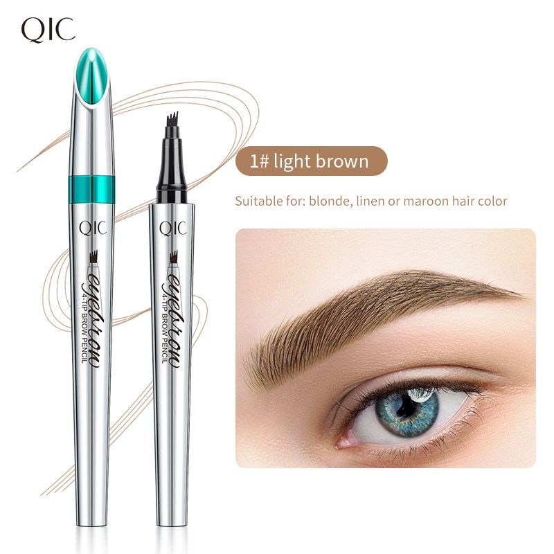 Flüssiger Augenbrauenstift mit vier Zinken, wasserfest, Farbe für flüssiges Make-up_voghion.com