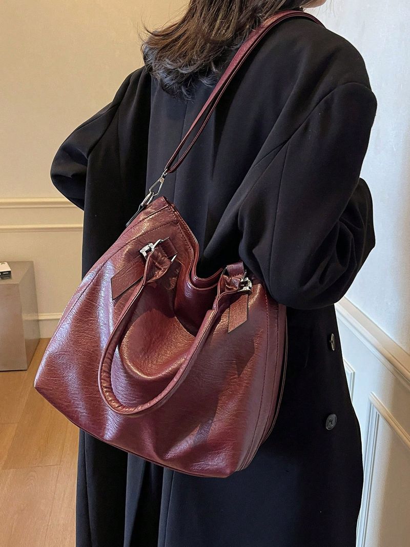 Women's New Casual Soft Shoulder Bag_voghion.com