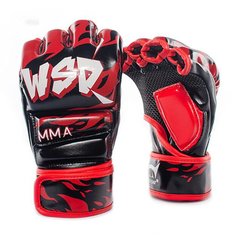 Half Finger MMA Boxing Muay Thai Sanda Gloves Adult Fitness Fighting Boxing Gloves Martial Arts Fighting Gloves_voghion.com