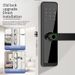 Smart-Fingerprint Türschloss Keyless Entry Für Home Office Digitale Tastatur App Control Passt Holz Innentüren_voghion.com