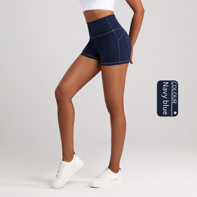 Women's Clothing Denim Yoga Shorts Women's High Waist Hip Lifting Slimming Sports Casual Pants Running Fitness Three Quarter Pants_voghion.com