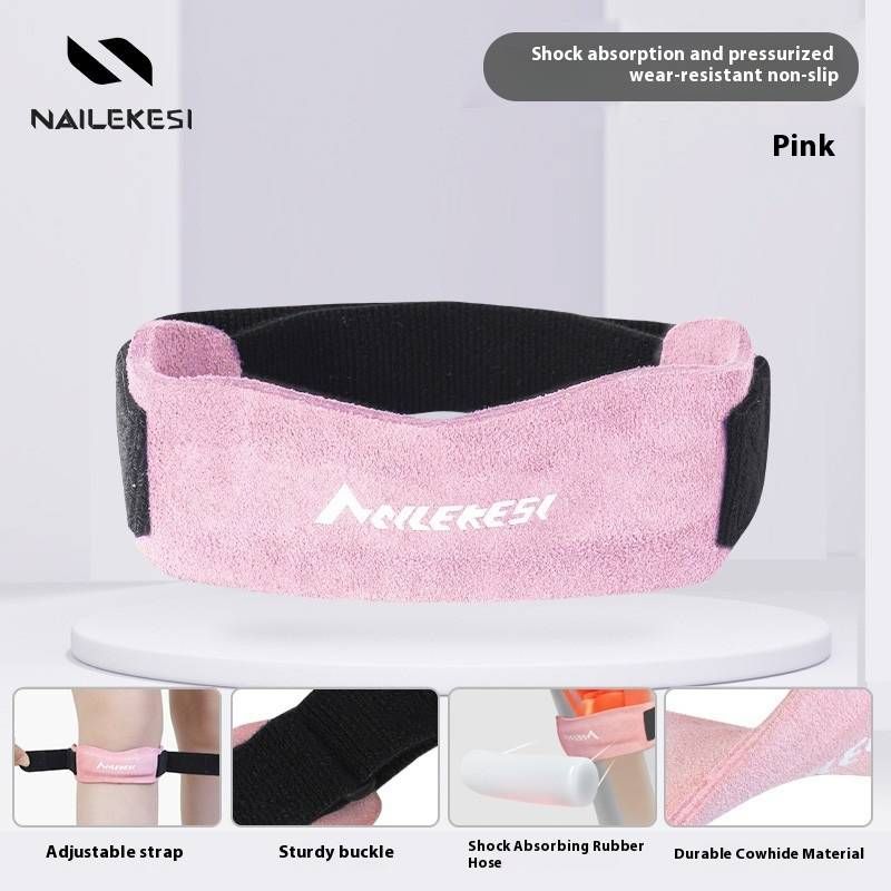 Joelheira profissional de couro com suporte para patela para homens e mulheres - maior estabilidade para corrida, badminton, pular corda e alívio de lesões esportivas_voghion.com